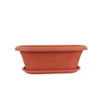 Anbar Rectangular Plastic Planter – 18 CM