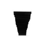 Black Square Fiber Pot – 40 CM