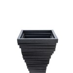 Gray Square Fiber Pot – 40 CM - Image 2