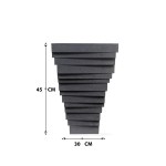 Gray Square Fiber Pot – 40 CM - Image 3