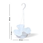 Hanging Plastic Planter – 60 CM (White) - Image 3