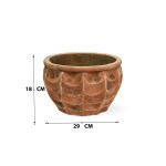 Round Fiber Cement Pot – 18 CM - Image 2