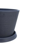Round Fiber Pot – 42 CM (Dark Grey) - Image 2