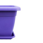 ⁦Square Plastic Pot – 40 CM (Purple)⁩ - الصورة ⁦2⁩