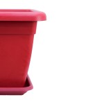 Square Plastic Pot – 40 CM (Red) - Image 2