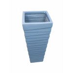 Tall Fiberglass Planter – 86 CM (Sky Blue) - Image 2