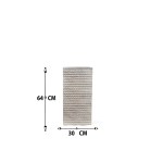 ⁦مجموعة أواني إسمنتية مزخرفة - 3 قطع⁩ - الصورة ⁦3⁩