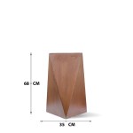 Wood Finish Fiberglass Planter – 68 CM - Image 3