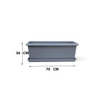Plastic Window Planter – 30 CM (Grey) - Image 3
